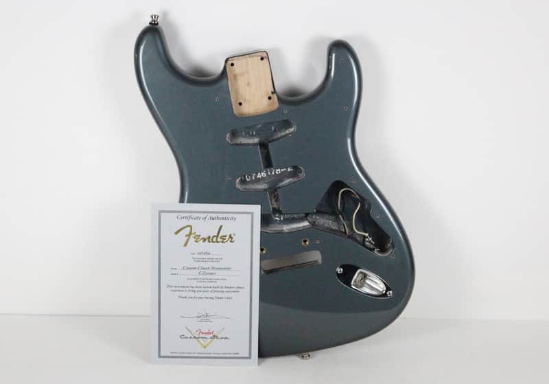 2009 Vintage Fender Custom Shop Stratocaster Custom Classic Charcoal Frost Metallic Alder Body w/COA USA Strat image 1