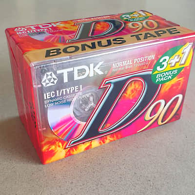 TDK D 90 Normal Position Type I Audio Cassette 4-Pack NEW OLD STOCK image 7
