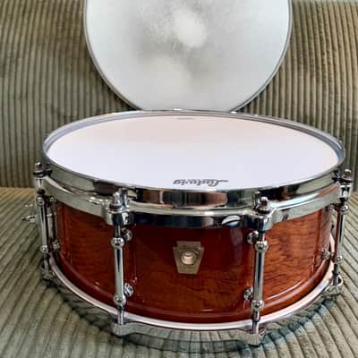 Ludwig Classic Maple Exotic Bubinga 14x5 Snare — Tube Lugs, Die-Cast Hoops, P86 image 14