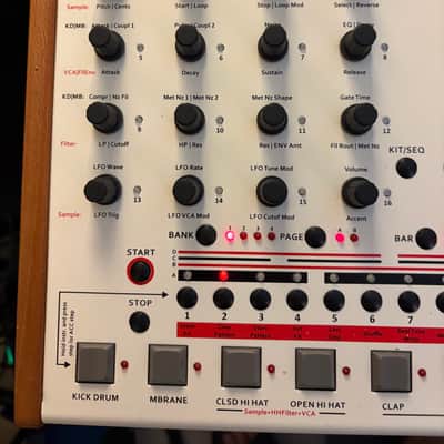 JoMox Alpha Base Analog Drum Synthesizer 2017 - Present - White / Natural image 3