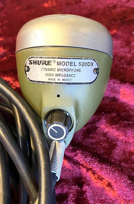 Shure 520DX Classic Harmonica Mic Made in Mexico