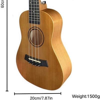 Professional 23-Inch Concert Ukulele, All-Mahogany Wood Body for Rich, Warm Tone, Natural Brown Finish, Ideal for Beginners & Adults, professional musicians Perfect for Practice, Performance & Travel image 2