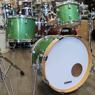 Pre-Owned Modified Taye 3-PC Shell Pack 10/13/18 (Custom Green Sparkle Finish) image 2