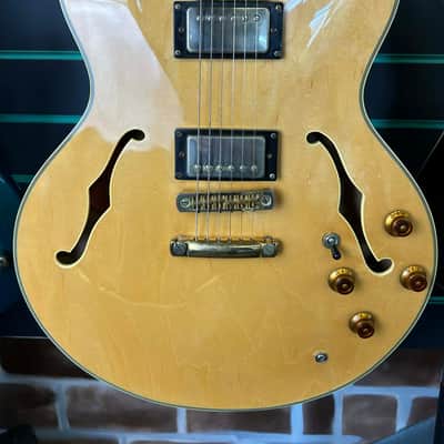 Epiphone Sheraton Natural 1996 Semi-Hollow Electric Guitar image 4