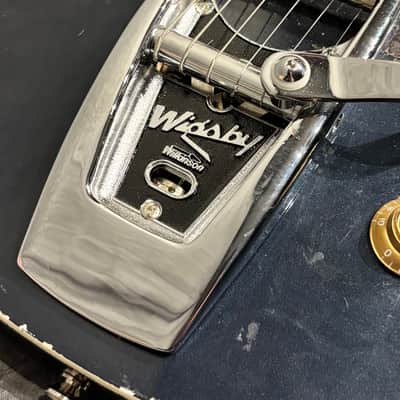 Kingman Les Paul w/ Wigsby - mercedes blue image 9