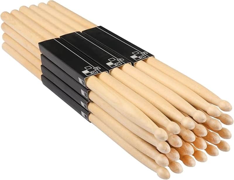 Drum Sticks, 24 Pairs 5A Drumsticks,16 Inch, Classic Wood Tip Drumstick Bulk, Pitch Matched Drumsticks Maple Wood Drum Sticks image 1