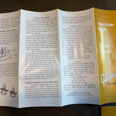 Gibson Acoustic guitar case candy checklist warranty, manual humidifier instructions image 9