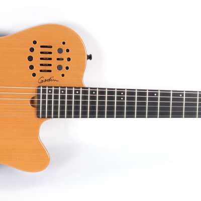 Godin Multiac ACS SA Nylon String 13-Pin Natural Acoustic Electric Guitar w/ Gig Bag image 2
