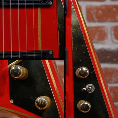 Jackson USA Custom Shop RR1 Rhoads Red w/ Gold Pinstripes 1985 w/Hard Shell Case image 18