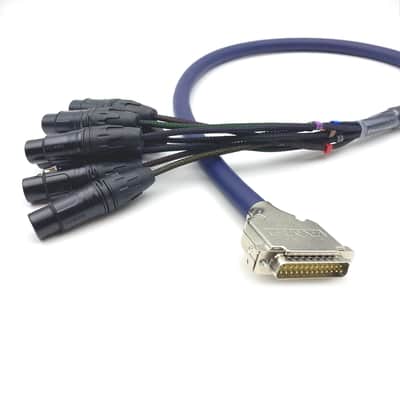 DB25 to XLR Female Snake Cable, DB25 Male to 8 Channel XLR 3Pin Female Balanced Snake Cable D-Sub Snake Wire Patch Bay Interface Modular Wire 1 Meter/3.28ft image 3