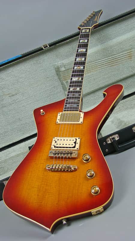 Ibanez Iceman II, IC-400cs 1982 Cherry Sunburst | Reverb
