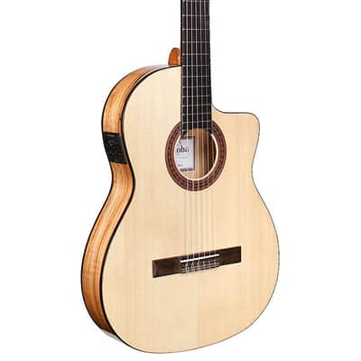 Cordoba C5-CET Limited - Spalted Maple Thin Body Nylon String Acoustic-Electric Classical Guitar image 1
