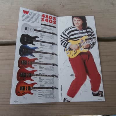 Vintage 1990 Ibanez Guitar and Bass Catalog! JEM, EX, Artist, JS Series! Rare, Original Case Candy! image 5