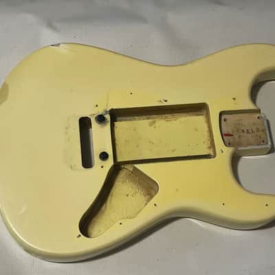 1986 Japan Charvel Jackson Import Model 3 Aged Pearl White Guitar Body Kahler Ready image 1