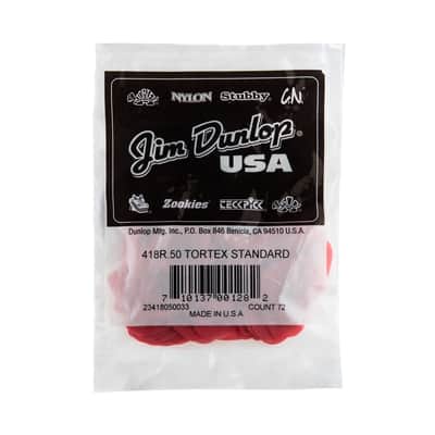 Dunlop 418R Tortex Standard Red .50 image 3