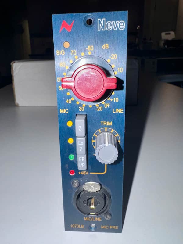 AMS Neve 1073LB 500 Series Mic Preamp Module 2010s - Blue image 1