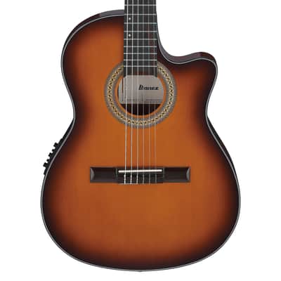 Ibanez GA35TCE A/E Nylon String Guitar - Violin Sunburst High Gloss image 1