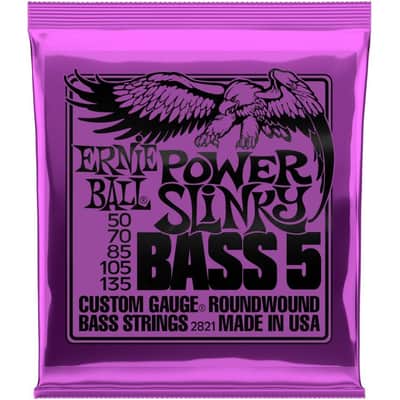 ERNIE BALL 2821 Slinky Bass Power 50-135 Nickelwound Steel. Saiten für E-Bass image 1
