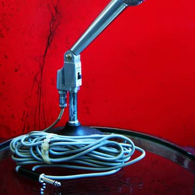 Vintage 1960's Calrad DM63 dynamic omni-directional microphone Dual Z / Hi Z harp mic w accessories Olson Lafayette image 4