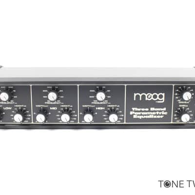Moog Three Band Parametric Equalizer 3 eq SERVICED rack VINTAGE GEAR DEALER image 1