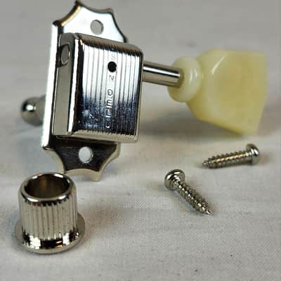 Gibson Single "Bass" Side Vintage Deluxe Reissue Tunning Machine Head, Nickel image 3
