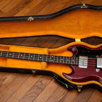 1965 Gibson EB-0 Bass – 1 Owner – ALL ORIGINAL – Cherry Red – OHSC – Clean! image 1