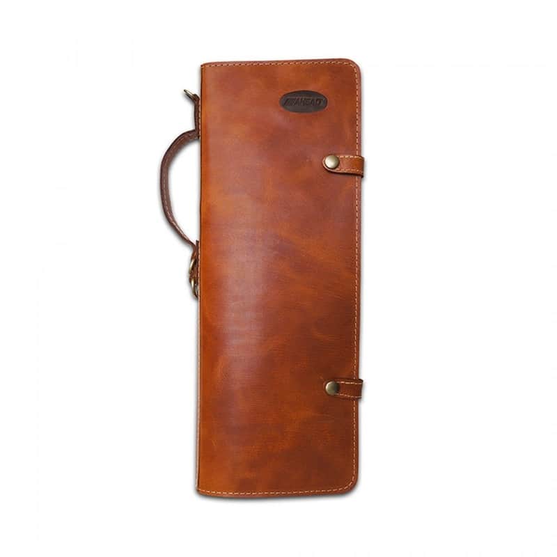 Ahead Handmade Leather Stick Bag in Tan image 1