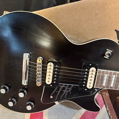 Gibson Les Paul Traditional Pro V Satin Black Electric Guitar image 2
