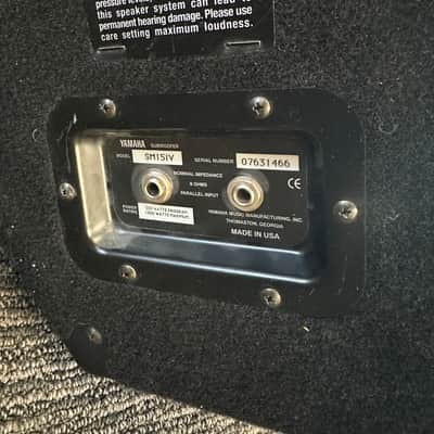 Yamaha SM15IV Club Series 15" Passive Monitors + QSC 900w Power Amp image 4