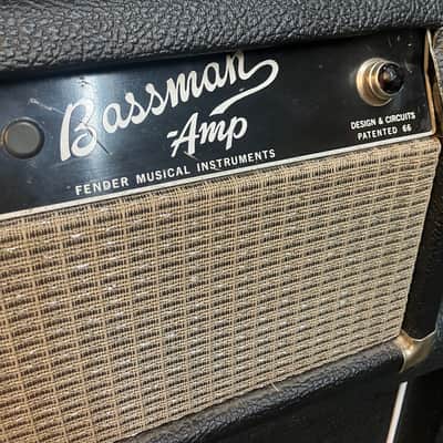 Fender Bassman 2-Channel 50-Watt Guitar Amp Head 1966 - Black Panel image 4