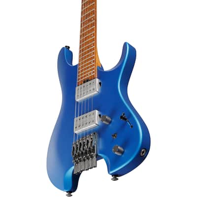 Ibanez Quest Standard Q52-LBM 6-String Headless Solid Body Electric Guitar with Roasted Birdeye Maple Fretboard, Right-Handed, Laser Blue Matte image 8
