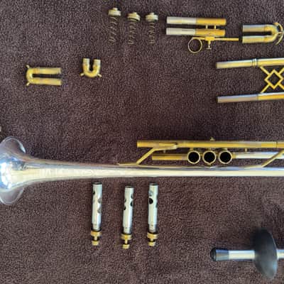 H.N. White King Silvertone Liberty #2 Trumpet 1936 - Sterling Silver and brass image 10