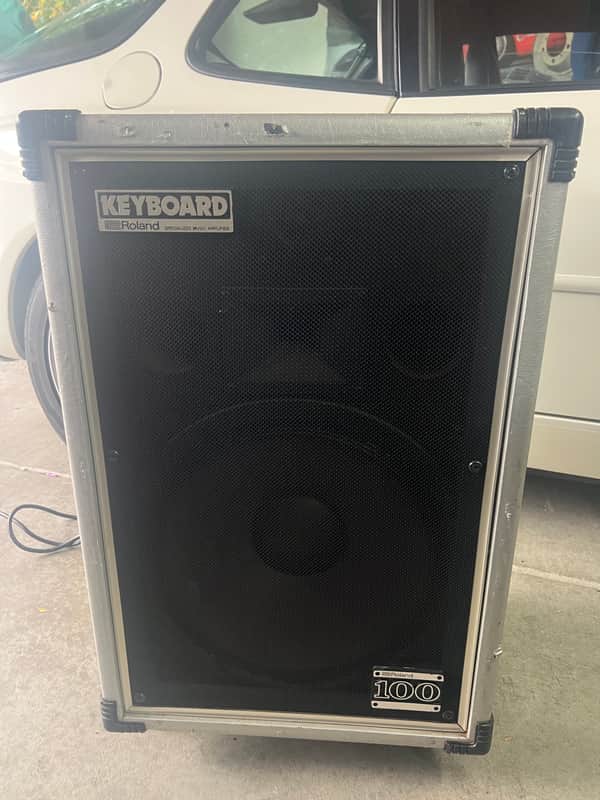 Roland Cube 100 Keyboard Amplifier With Wheels image 1
