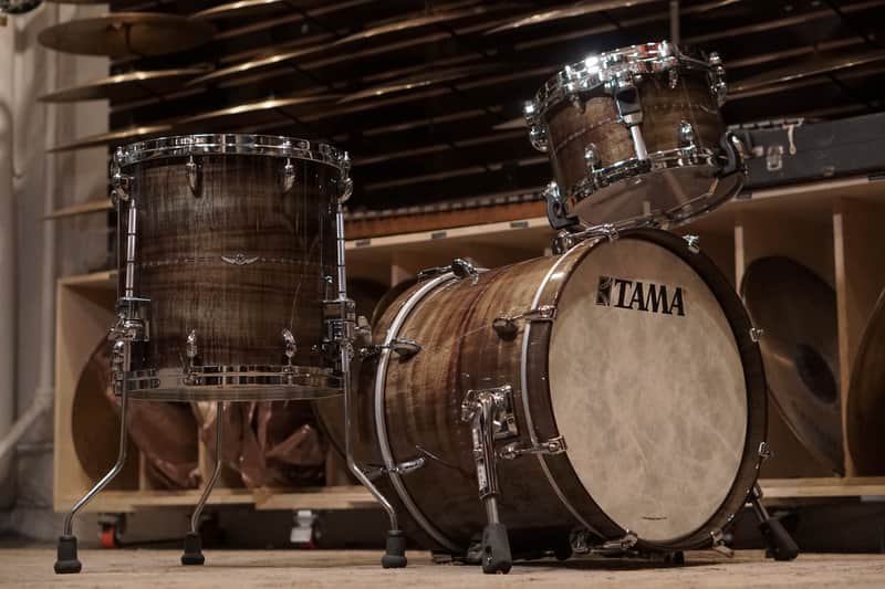 Tama 12/14/18" Star Bubinga Drum Set - Pewter Blue Australian Acacia image 1