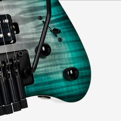 Cort Space 6GTR Electric Guitar w/Gig-bag. Semi Gloss Lagoon, B-Stock image 17