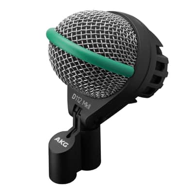 AKG D112 MKII Dynamic Kick Drum Microphone Bundle with Mic Stand & Cable image 5