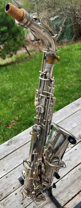 C.G. Conn Ltd. New Wonder Series II / Chu Berry Nickel Plated (L) Alto Saxophone 1926-27 Elkhart USA image 1