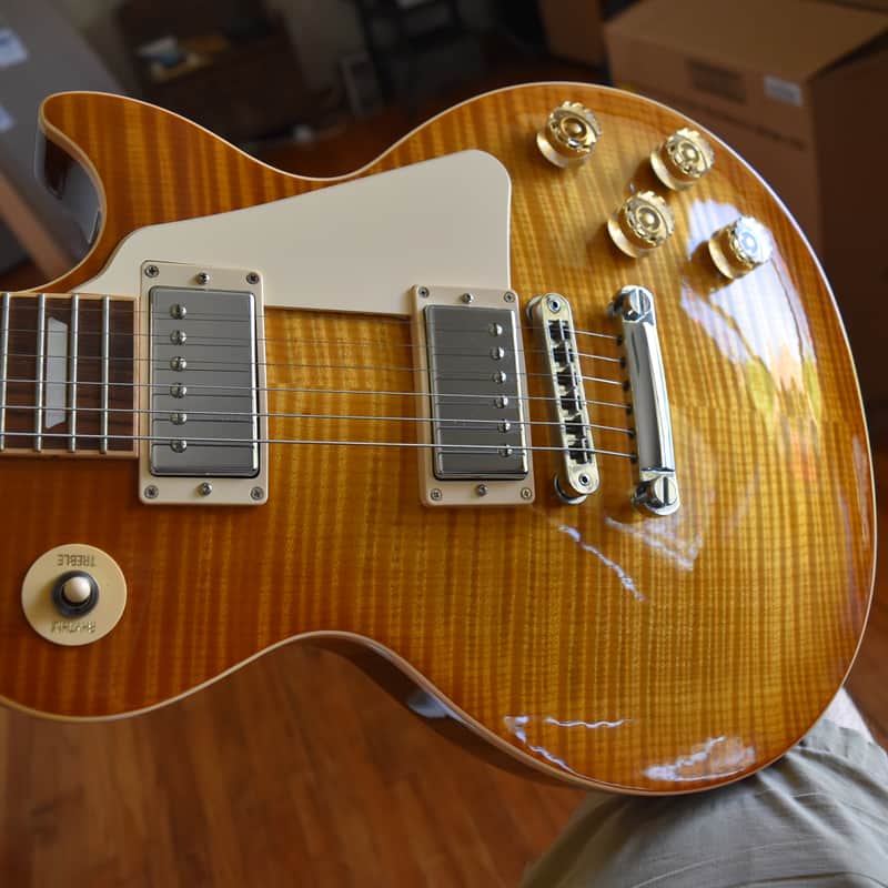 Gibson Les Paul Standard HP, Aluminum hardshell case, Factory paperwork, Monster flame, 2016