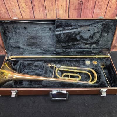 Yamaha YSL-356R intermediate F-Attachment Trombone - Made in Japan - Rose Brass Bell image 8