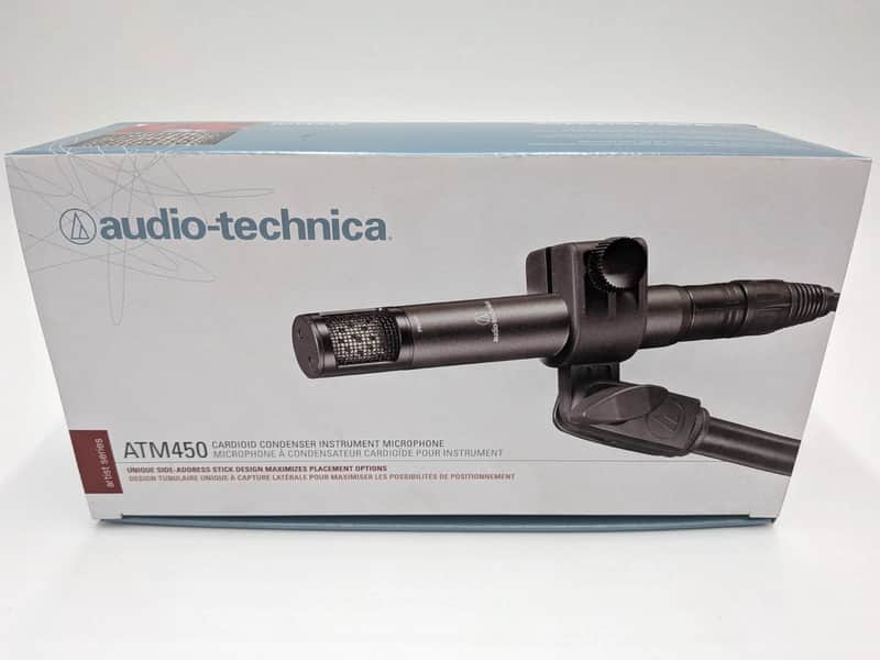 NEW Audio-Technica ATM450 Cardioid Condenser Microphone - Side Address - Black