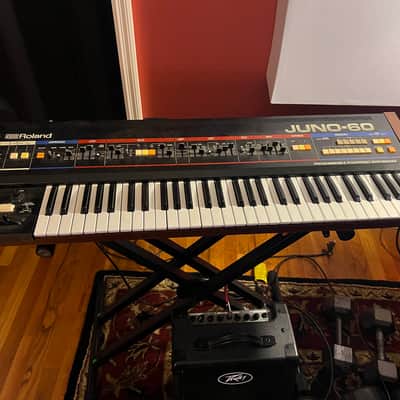 Roland Juno-60 61-Key Polyphonic Synthesizer 1982 - 1984 - Black