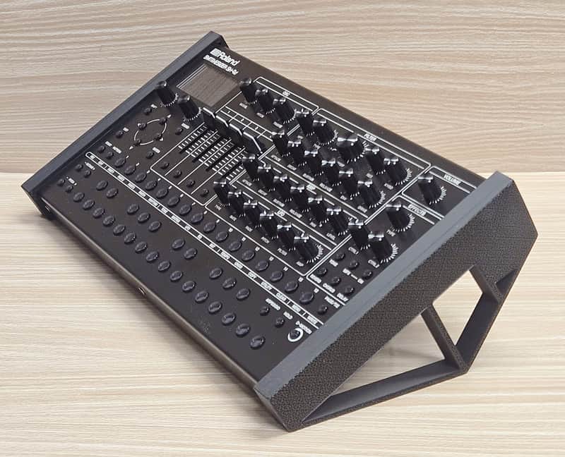 The Analog Source 30 Degree Angled Stand for Roland SH-4D Polyphonic Multi-Timbral Groovebox Synthesizer image 1