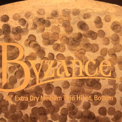 Meinl Byzance Extra Dry 16" Hihat Cymbals - Demo! imagen 6