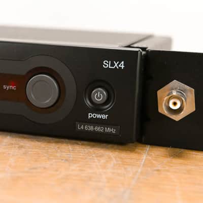 Shure SLX4 Wireless Receiver - L4 Band: 638-662 MHz (NO POWER SUPPLY) CG0100W image 4