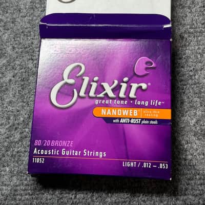 6 packs Elixir 11052 Nanoweb 80/20 Bronze strings image 3