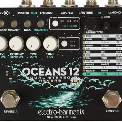New - Electro Harmonix Oceans 12 Dual Stereo Reverb Pedal image 3