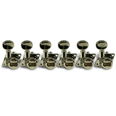 Kluson Revolution F Style Locking Staggered Tuners For Fender, #KRFL-6BX-N
