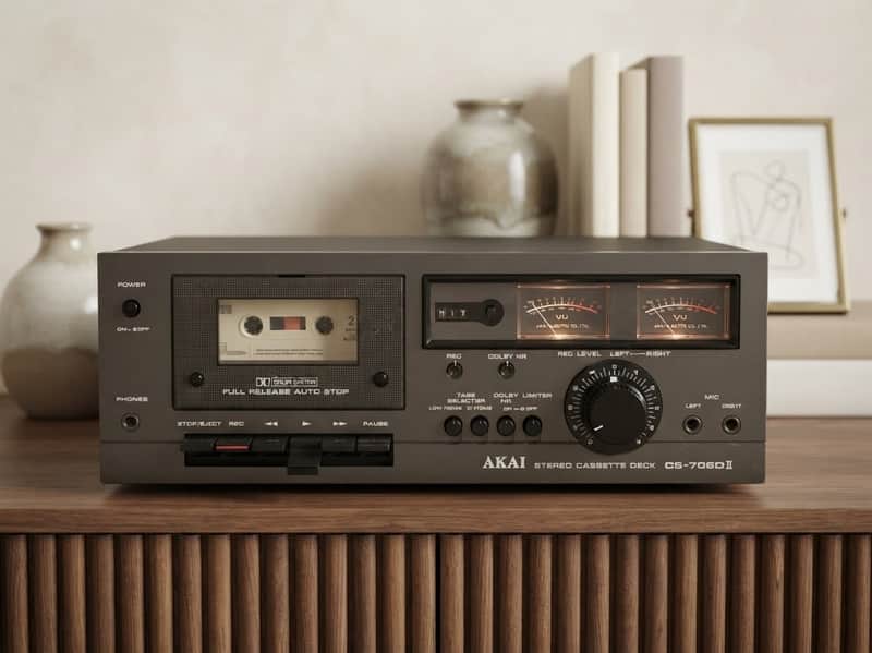 AKAI CS-702D MK2 Rare Vintage Cassette Deck Tested Japanese Analog VU Warranty image 1