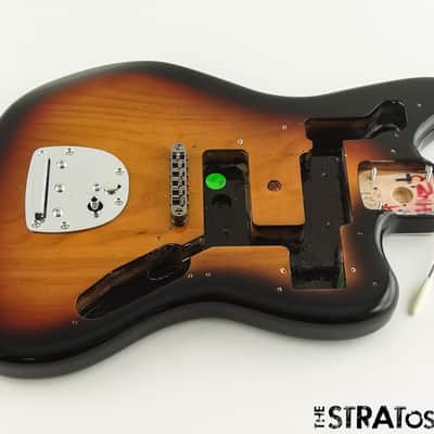Vintage RI Fender Kurt Cobain NOS Jaguar HH Guitar BODY + HARDWARE Sunburst
