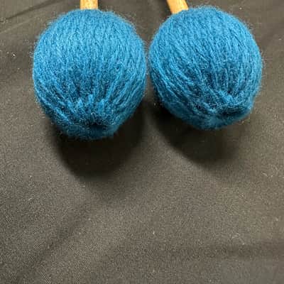 Innovative Percussion IP100 Soft Marimba Mallets (1 Pair/2 Mallets), Teal Yarn - Birch - NEW image 5